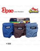 Scuba Underwear 3pcs/ 100% Cotton Underwear/ Seluar Dalam