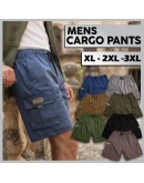 Seluar Pendek Lelaki Men Cargo Short Pants Cargo Shorts Drawstring Shorts Cargo shorts Pants men Casual #HP 702
