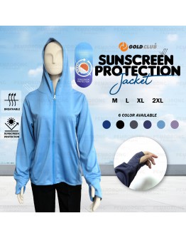 GOLD CLUB UV Sun Protection Jacket/ Women Sport Zip Hoodie