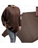 GOLD CLUB Women's Loose Batwing Blouse/ Baju Plain Blouse Wanita Lengan Panjang