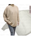 GOLD CLUB Women's Loose Batwing Blouse/ Baju Plain Blouse Wanita Lengan Panjang