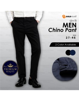 Men's Slim Fit Chino Pant Casual Strechable/ Seluar Panjang Lelaki Slack
