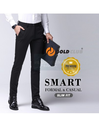  GOLD CLUB Men Slim Fit  Office Wear Formal Long Pants