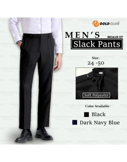  GOLD CLUB Men Slack Pant/ Seluar Slek Lelaki Regular Fit/ Plus size Slack Pant/ Seluar Kerja/ Formal Pants 
