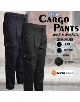  GOLD CLUB Cargo Pants/ Seluar Kerja Pocket/ Kargo Slack 6 Pocket