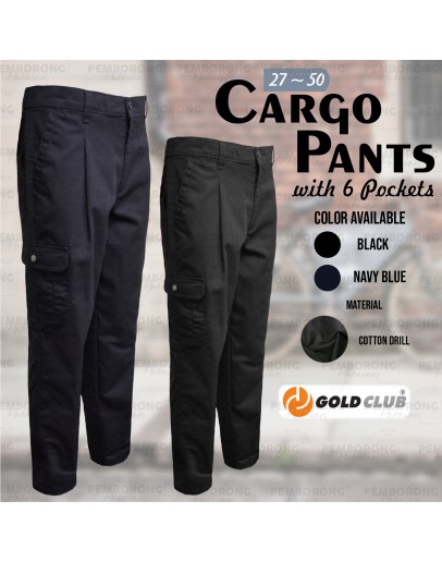  GOLD CLUB Cargo Pants/ Seluar Kerja Pocket/ Kargo Slack 6 Pocket