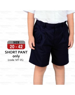 GOLD CLUB Seluar Pendek Biru Sekolah Rendah / Primary School Boy Short Pant/ Kemeja Putih Sekolah