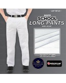 GOLD CLUB Seluar Sekolah Putih/ Seluar Bulan Sabit Merah PBSM/ School White Long Pants