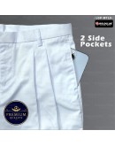 GOLD CLUB Seluar Sekolah Putih/ Seluar Bulan Sabit Merah PBSM/ School White Long Pants
