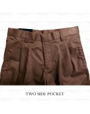 GOLD CLUB Size 23 - 50 / MRSM Seluar Sekolah Pengawas Coklat Panjang/ School Brown Long Pants