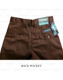 GOLD CLUB Size 23 - 50 / MRSM Seluar Sekolah Pengawas Coklat Panjang/ School Brown Long Pants