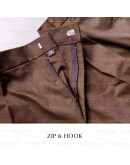 GOLD CLUB Size 23 - 50 / MRSM Seluar Sekolah Pengawas Coklat Panjang/ School Brown Long Pants