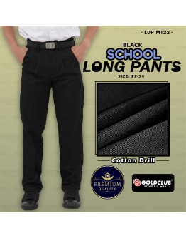 GOLD CLUB Seluar Sekolah Hitam/ Seluar Panjang Hitam /School Black Long Pants