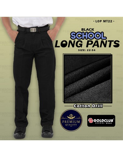 GOLD CLUB Seluar Sekolah Hitam/ Seluar Panjang Hitam /School Black Long Pants