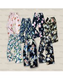 Summer New Fashion Women Long Pant/ Women Korean Floral Palazzo Style #012F #5535