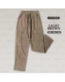 GOLD CLUB Bamboo Slack Cargo Casual Straight Cut Long Pant Stretchable/ Seluar Kargo Perempuan 