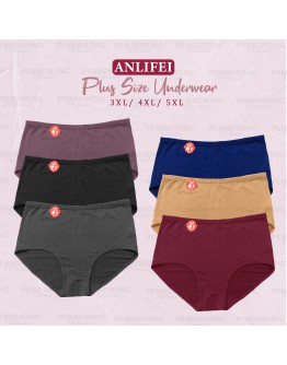Women ANLIFEI Plus Size Underwear/ Seluar Dalam Wanita Size Besar/ Ladies Cotton Panties Plus Size # LUW 1248