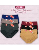 Women ANLIFEI Plus Size Underwear/ Seluar Dalam Wanita Size Besar/ Ladies Cotton Panties Plus Size # LUW 1248