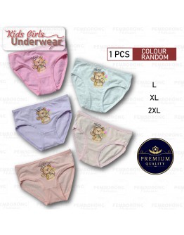 Kid Girl Underwear/ Cotton Cute Bear Underwear/ Budak Perempuan Seluar Dalam/ Girl Panties