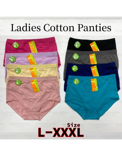 Ladies Panties Plus Size 830/ Seluar Dalam Perempuan [3 pcs/set]