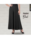 Pleated Skirt Italian Crepe Full Length/ Muslimah Skirt Pleated Princess Flowy/ Skirt Labuh/ Skirt Panjang #LW 2081