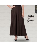 Pleated Skirt Italian Crepe Full Length/ Muslimah Skirt Pleated Princess Flowy/ Skirt Labuh/ Skirt Panjang #LW 2081