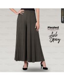 Pleated Skirt Italian Crepe Full Length/ Muslimah Skirt Pleated Princess Flowy/ Skirt Labuh/ Skirt Panjang #LW 2081