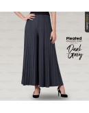 Pleated Skirt Italian Crepe Full Length/ Muslimah Skirt Pleated Princess Flowy/ Skirt Labuh/ Skirt Panjang #LW 2081