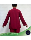 Baju Melayu Cekak Musang Set Baju Melayu Slim Fit/ Cekak Musang Warna Maroon #MR 900