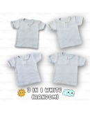 Baju Baby Berlubang / Baby Short Sleeve Eyelet T Shirts With Button/SG601