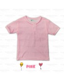 Baju Baby Berlubang / Baby Short Sleeve Eyelet T Shirts With Button/SG601