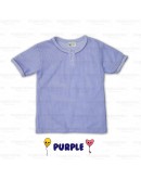 Baju Baby Berlubang / Baby Short Sleeve Eyelet T Shirts With Button/SG601