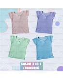 Budak Baby Half Sleeve Shirts With Button/ Baby Eyelet/ SG701
