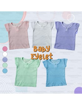 Budak Baby Half Sleeve Shirts With Button/ Baby Eyelet/ SG701