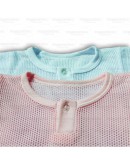 Budak Baby Half Sleeve Shirts With Button/ Baby Eyelet/ SG701