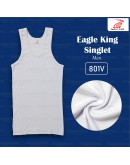 Eagle King Men's Singlet Innerwear White Singlet 