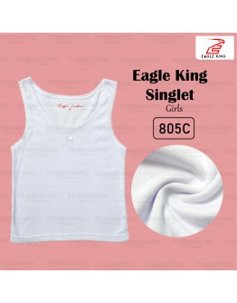 Eagle King Girl's Singlet Innerwear/ Baju Dalam Perempuan ( WHITE )