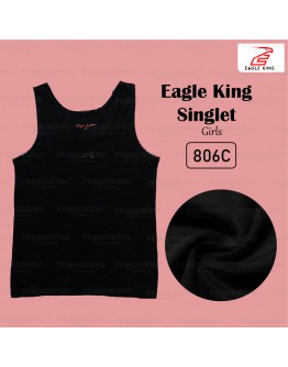 Eagle King Girl's Singlet Innerwear/ Baju Dalam Perempuan ( BLACK )