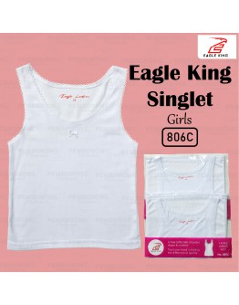 Eagle King Girl's Singlet Innerwear/ Baju Dalam Perempuan ( WHITE )