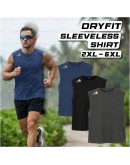 Top Sleeveless Shirt Men Dryfit/ Baju sukan lelaki tanpa lengan #S021