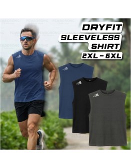 Top Sleeveless Shirt Men Dryfit/ Baju sukan lelaki tanpa lengan #S021