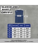 Top Sleeveless Shirt Men Dryfit/ Baju sukan lelaki tanpa lengan #S021