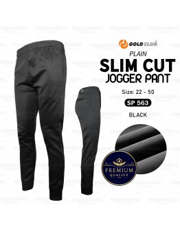 GOLD CLUB Plain Slim Cut Jogger Track Bottom/ Seluar Sukan Budak & Dewasa #563