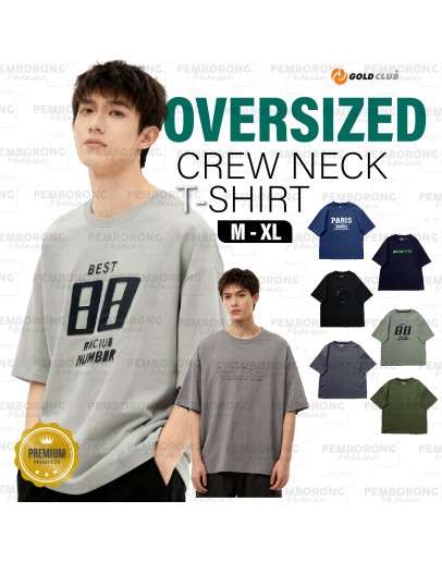 GOLD CLUB T-Shirts Cotton Oversized Short Sleeve/ Korea Style T-shirt/ Baju Oversized