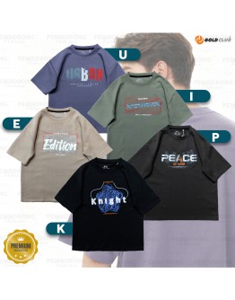 GOLD CLUB T-Shirts Cotton Oversized Short Sleeve/ Korea Style Plain T-shirt/ Baju Oversized