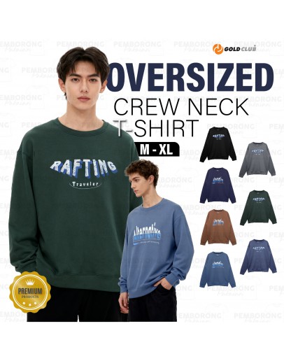 GOLD CLUB Plain Oversized Cotton T-Shirts Short Sleeve/ Korea Style Plain T-shirt/ Baju Lelaki Oversized
