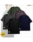 GOLD CLUB Plain Oversized Cotton T-Shirts Short Sleeve/ Korea Style Plain T-shirt/ Baju Lelaki Oversized
