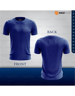 GOLD CLUB Short Sleeve Plain Microfiber T-shirt Rumah Sukan/ Baju Sukan Warna Sekolah Lengan Pendek/ Quick Dry