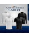 GOLD CLUB Quick Dry Eyelet White & Black Microfiber T-shirt/ Baju Sukan Lengan Panjang & Pendek/ Unisex Sport T-shirt
