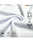 GOLD CLUB Long Sleeve Plain Microfiber T-shirt BLACK & WHITE